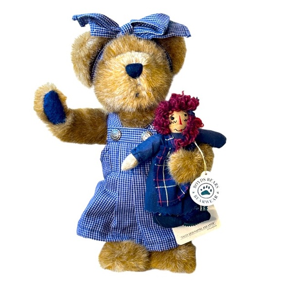 90s Boyds Bears Collection LTD Sally Quignappel & Annie Boyds & Friend  size 10" - Picture 12 of 17